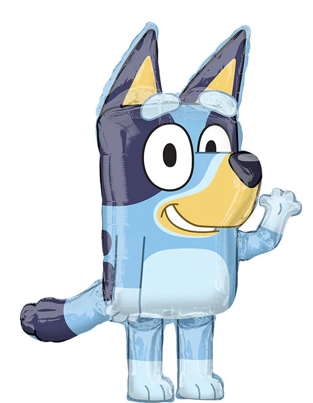 46" Height Airwalker Bluey Foil Balloon