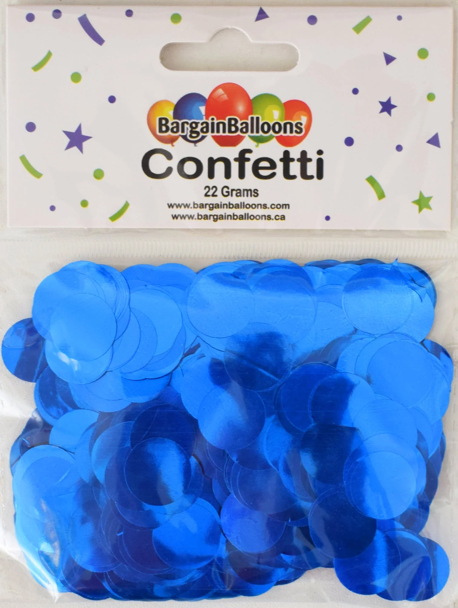 Balloon Confetti Dots 22 Grams Foil Blue 1.5CM-Round