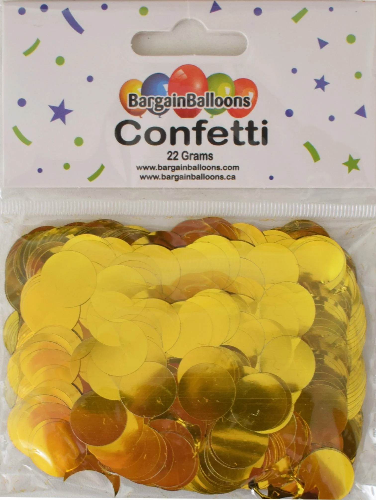 Balloon Confetti Dots 22 Grams Foil Gold 1.5CM-Round