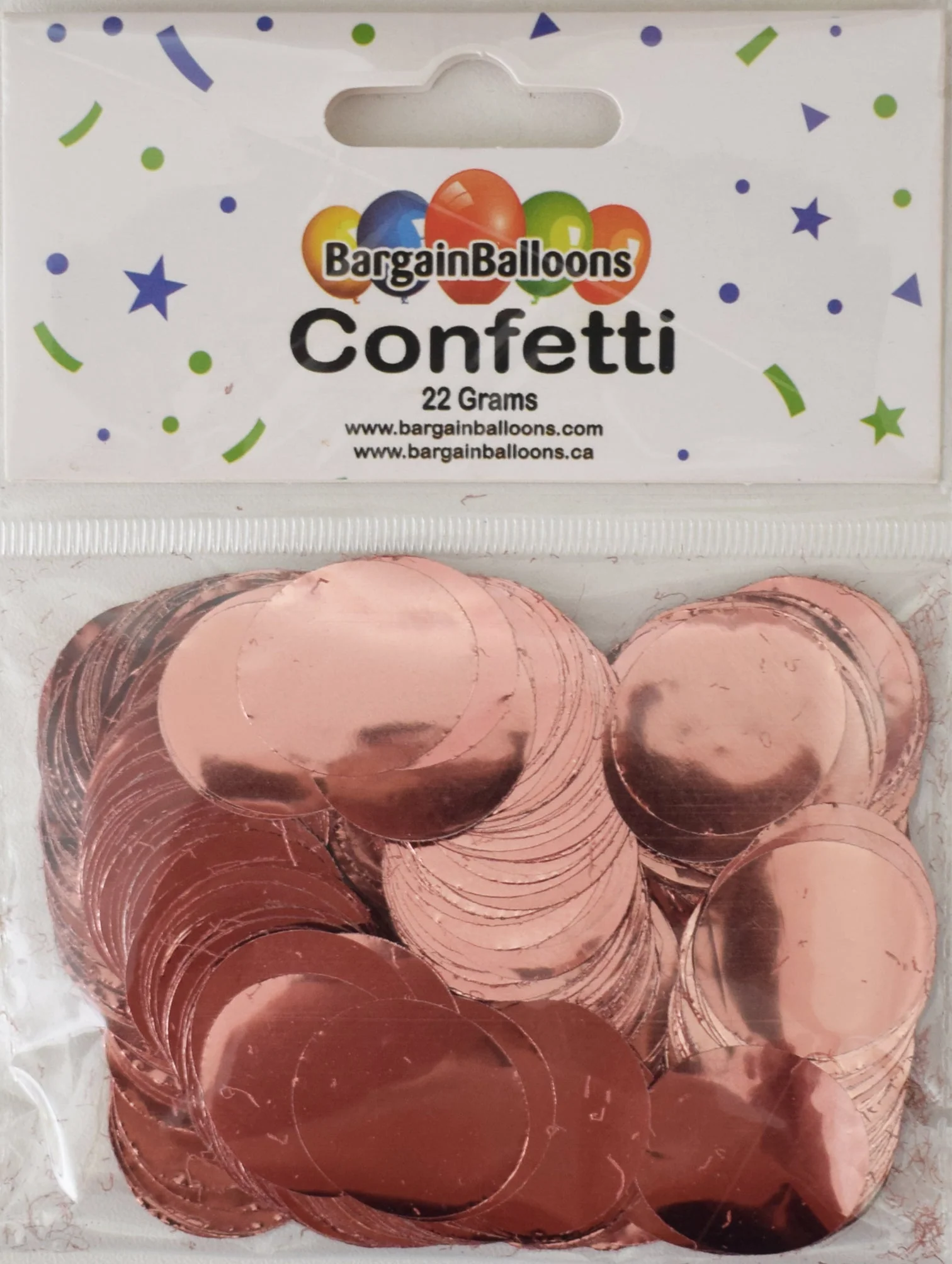Balloon Confetti Dots 22 Grams Foil Rose Gold 2.5CM-Round