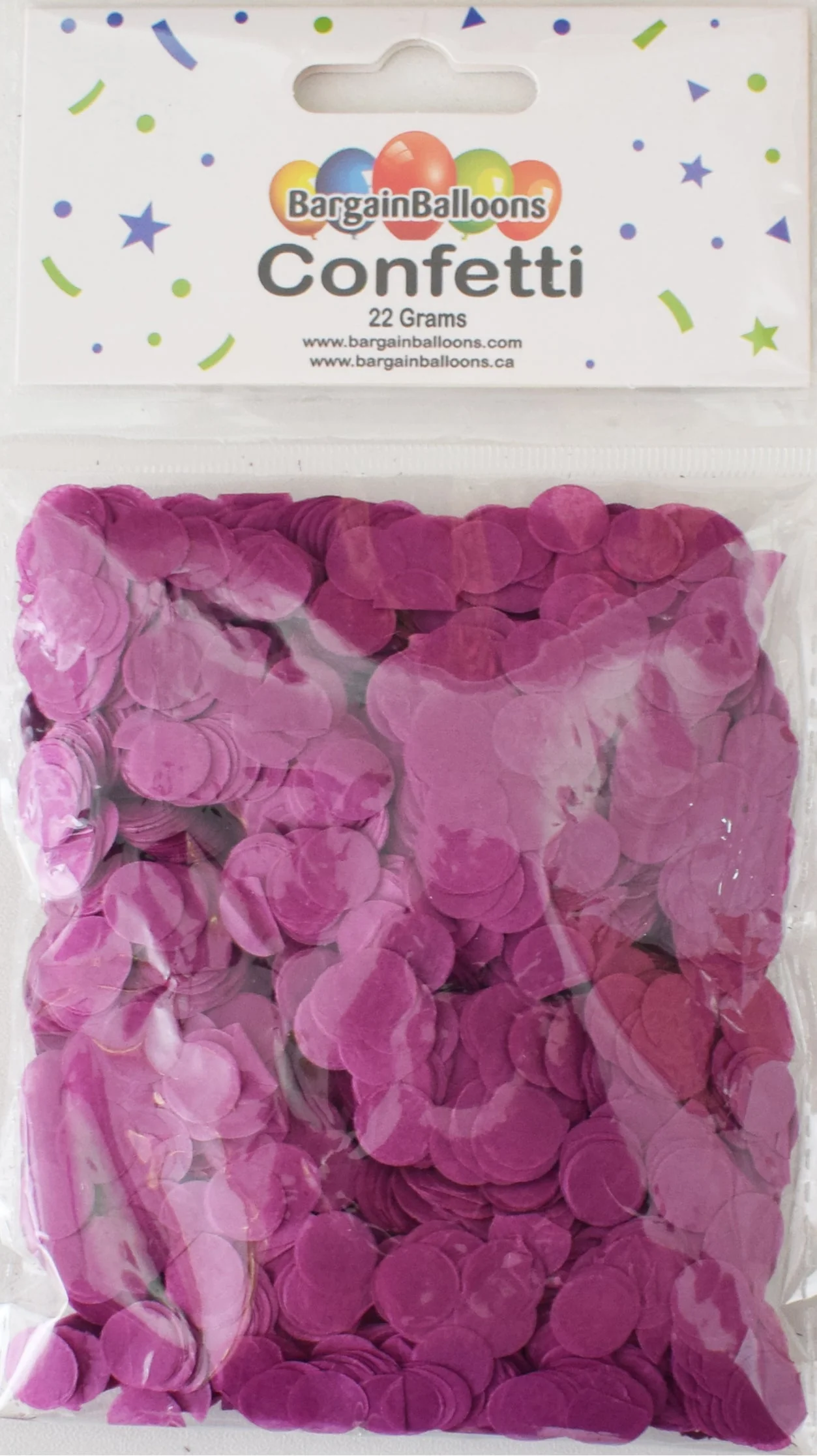 Balloon Confetti Dots 22 Grams Tissue Purple 1CM-Round