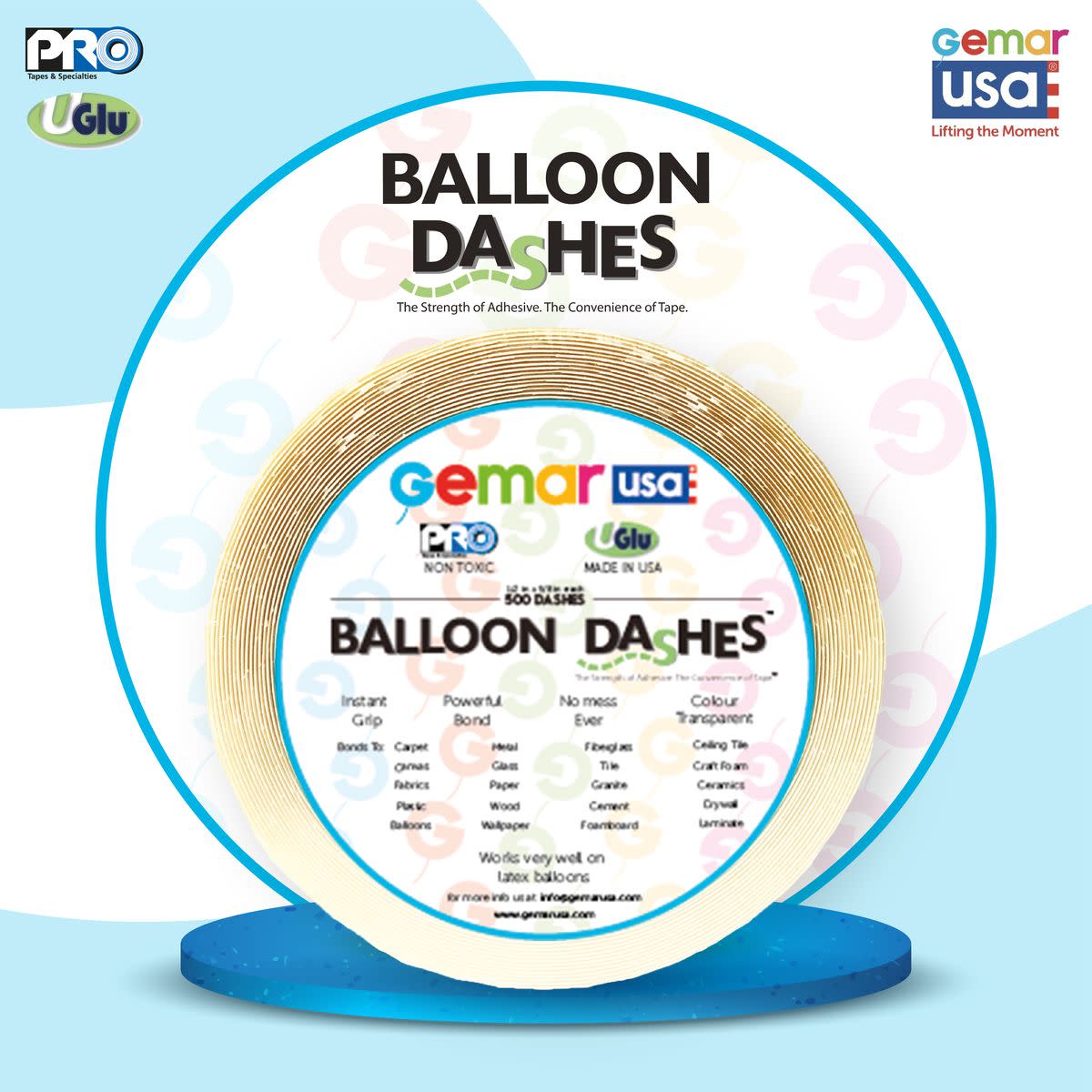 Balloon Dashes (500 Per Roll) (Made By ProTape UGLu)
