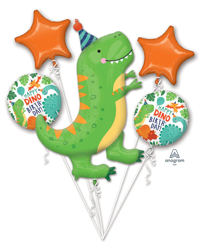 Bouquet Dinomite Birthday Party Foil Balloon