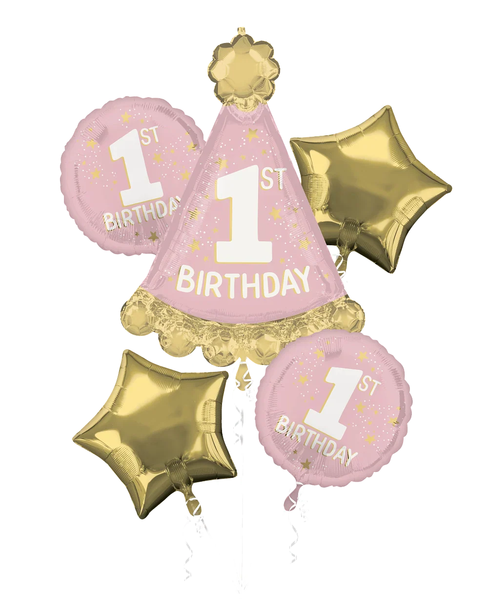Bouquet Happy Birthday Little Miss One-derful 1st Birthday Foil Balloon