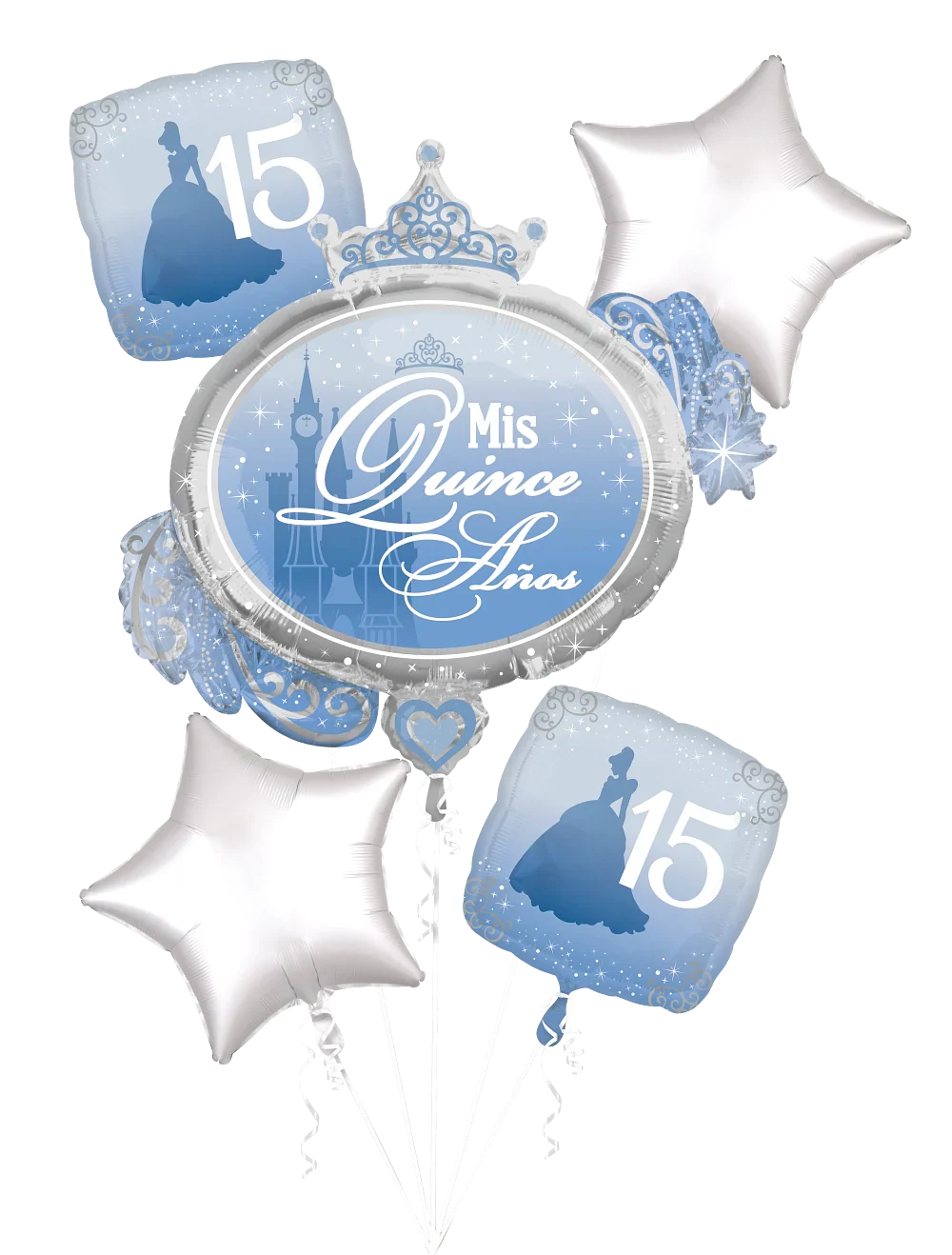 Bouquet Mis Quince Cinderella Foil Balloon