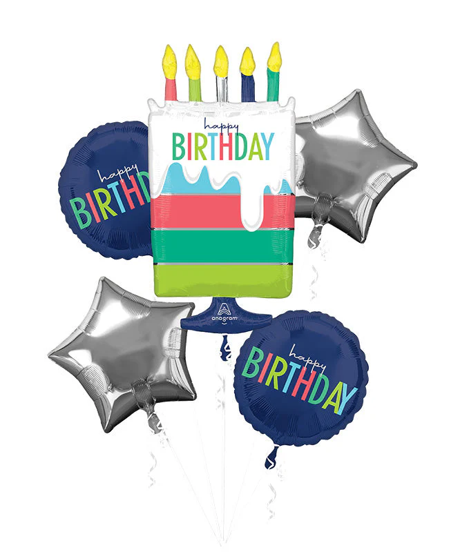 Bouquet Modern Birthday Foil Balloon