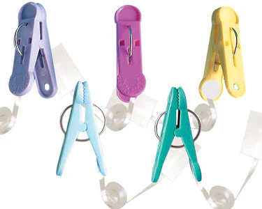 Balloon Weight Clip-N-Weight 8 Gram Pastel Assorted With Ribbon & TapeTab (100 Pieces)