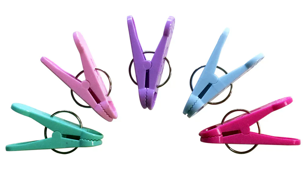 Balloon Weight Clip-N-Weight 8 Gram Pastel Assorted With Ribbon & TapeTab (100 Pieces) - Image 3