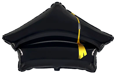 30" Grad Hat Foil Balloon