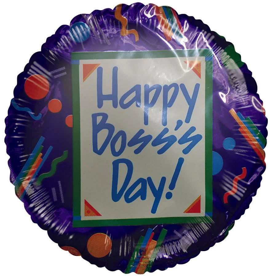 Happy Boss' Day Purple Celebration Airfill Only (Sticks Sold Separately) Balloon