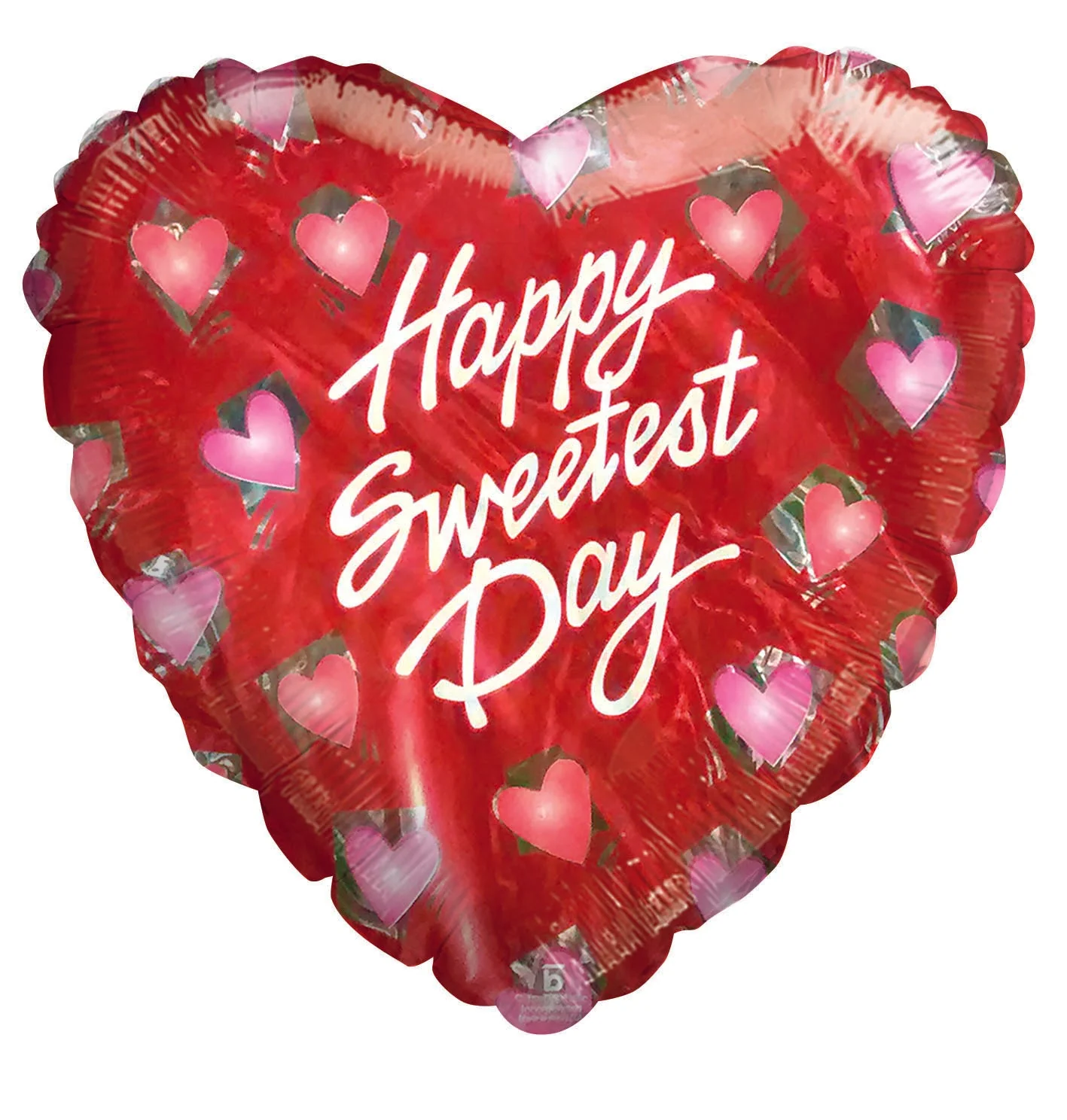 Happy Sweetest Day Hearts Airfill Only (Sticks Sold Separately) Balloon
