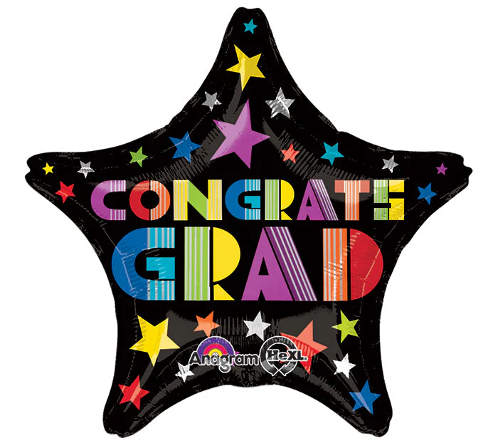 Jumbo Congrats Grad Fun Type Balloon