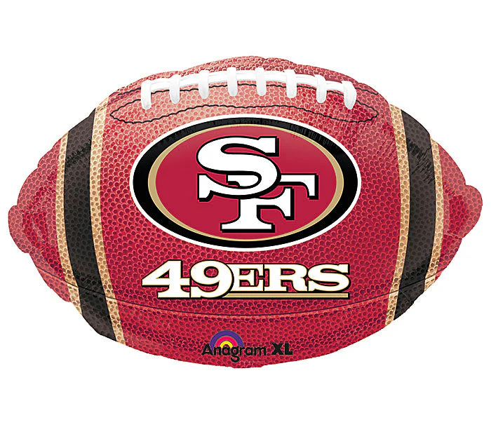Junior Shape San Francisco 49ers NFL Football Team Colors Balloon