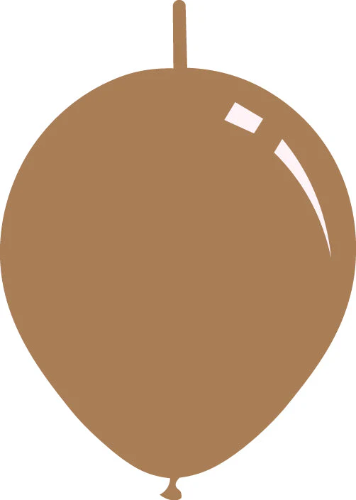 6" Deco Desert Sand Decomex Linking Latex Balloons (100 Per Bag)