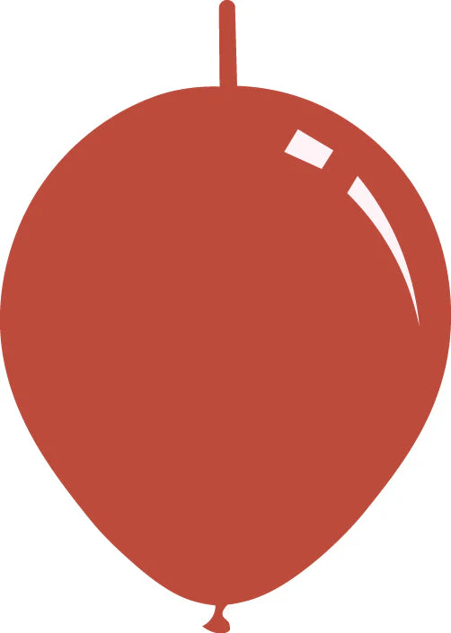 6" Deco Coral Decomex Linking Latex Balloons (100 Per Bag)