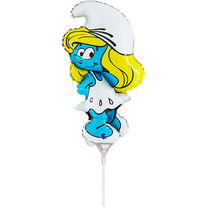 17" Airfill Only Smurfs Puffetta mini Foil Balloon (Sticks Sold Separately)