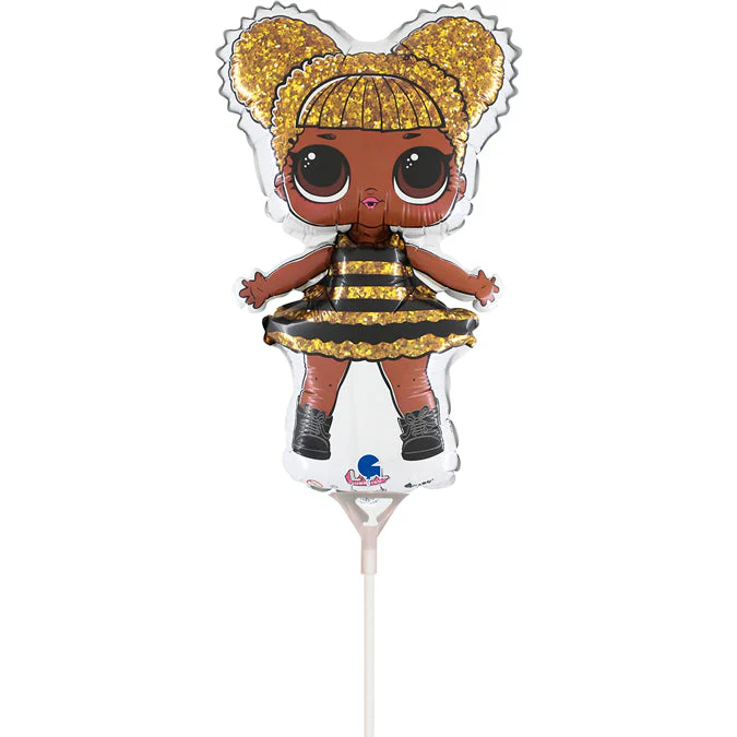 16" Airfill Only LOL Surprise Queen Bee mini Foil Balloon (Sticks Sold Separately)