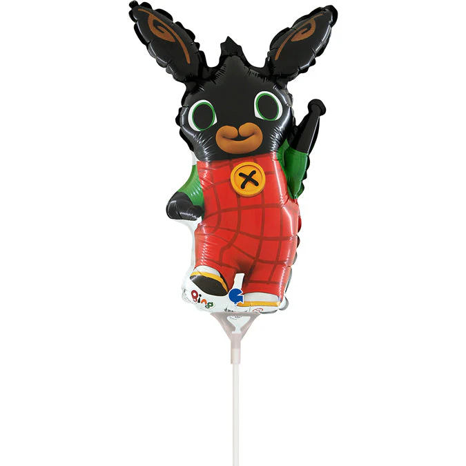 15" Airfill Only Bing and Friends mini Foil Balloon (Sticks Sold Separately)
