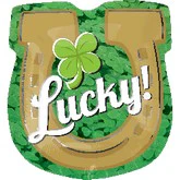 21" Lucky Horseshoe Shape Balloon