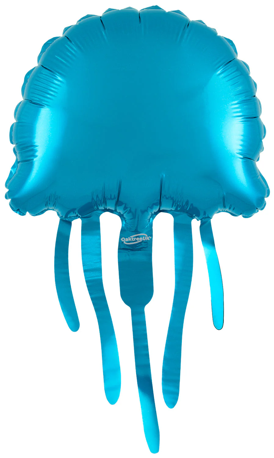 9" x 16" Mini Airfill Only (Sticks Sold Separately) Jellyfish Blue (For Air) Packaged Oaktree Brand Mylar/Foil Balloon