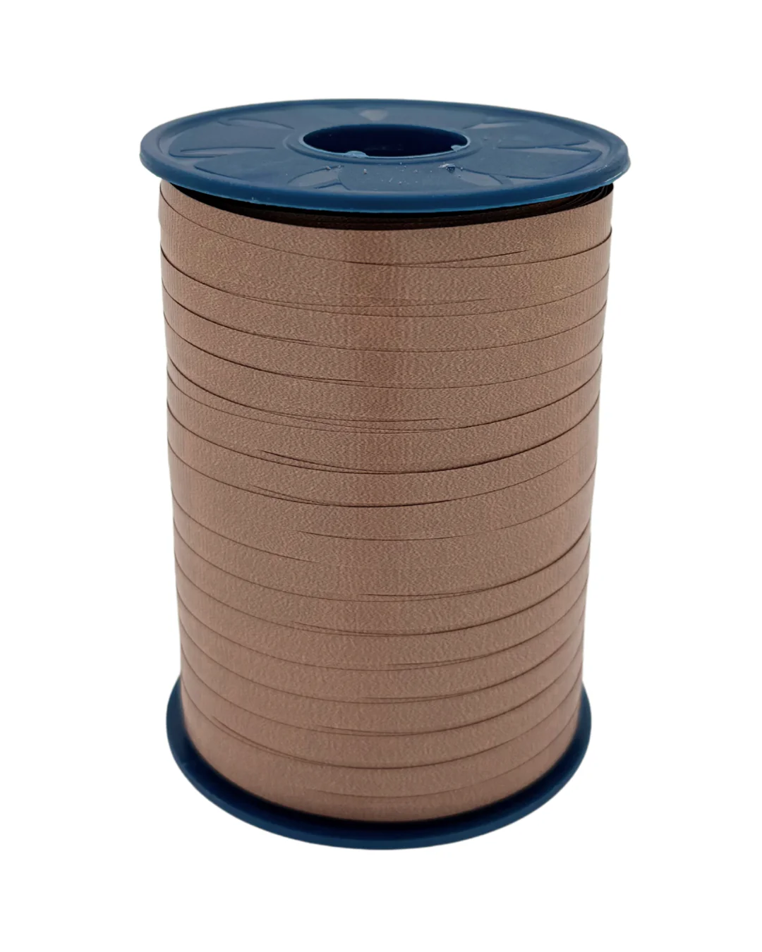 Morex Brand 3/16" x 500 YD - Poly Balloon Crimped/Ribbed Curling Ribbon Color: Toasted Almond