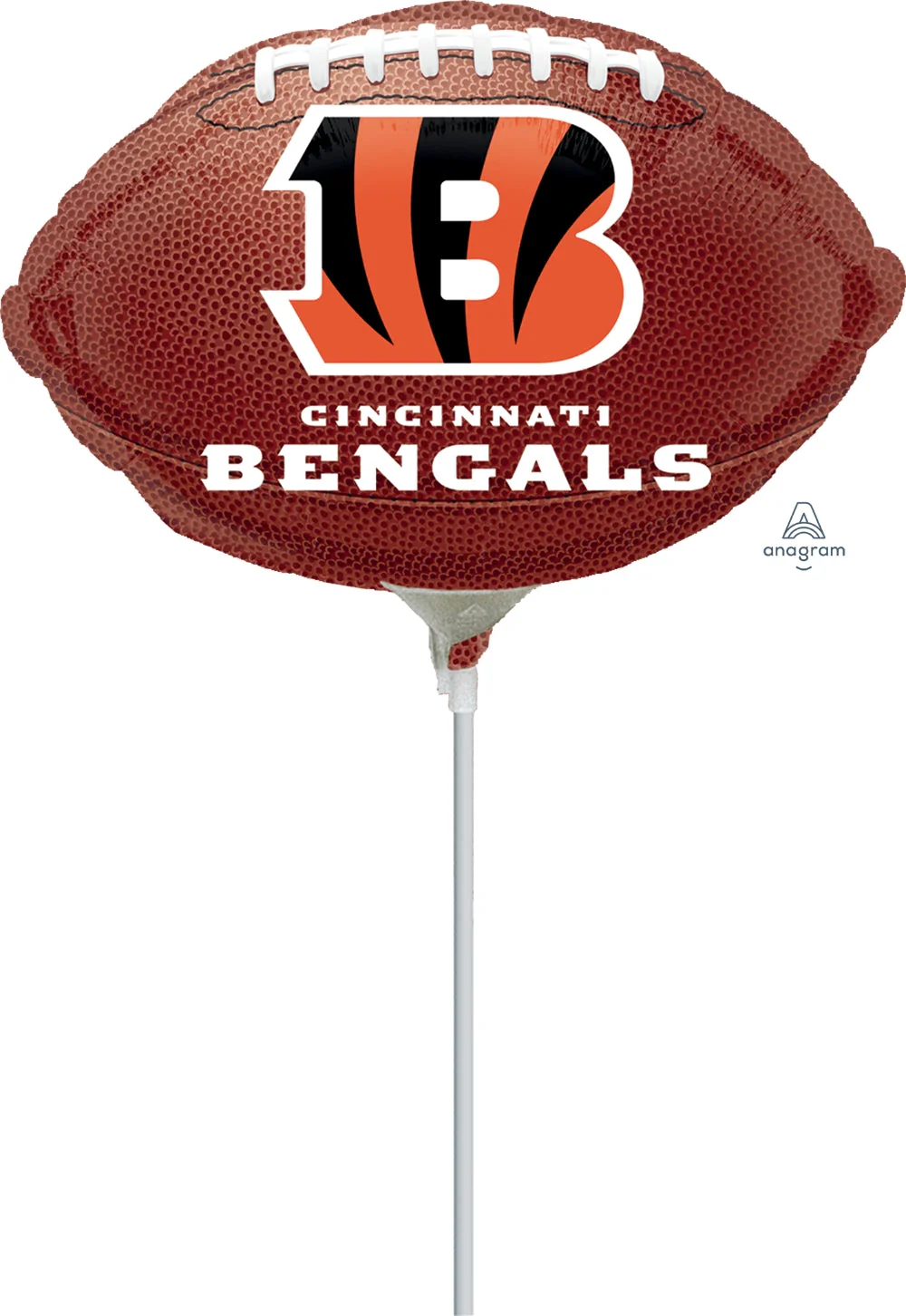 NFL Airfill Only Mini Shape Cinncinnati Bengals Football Balloon (Sticks Sold Separately)