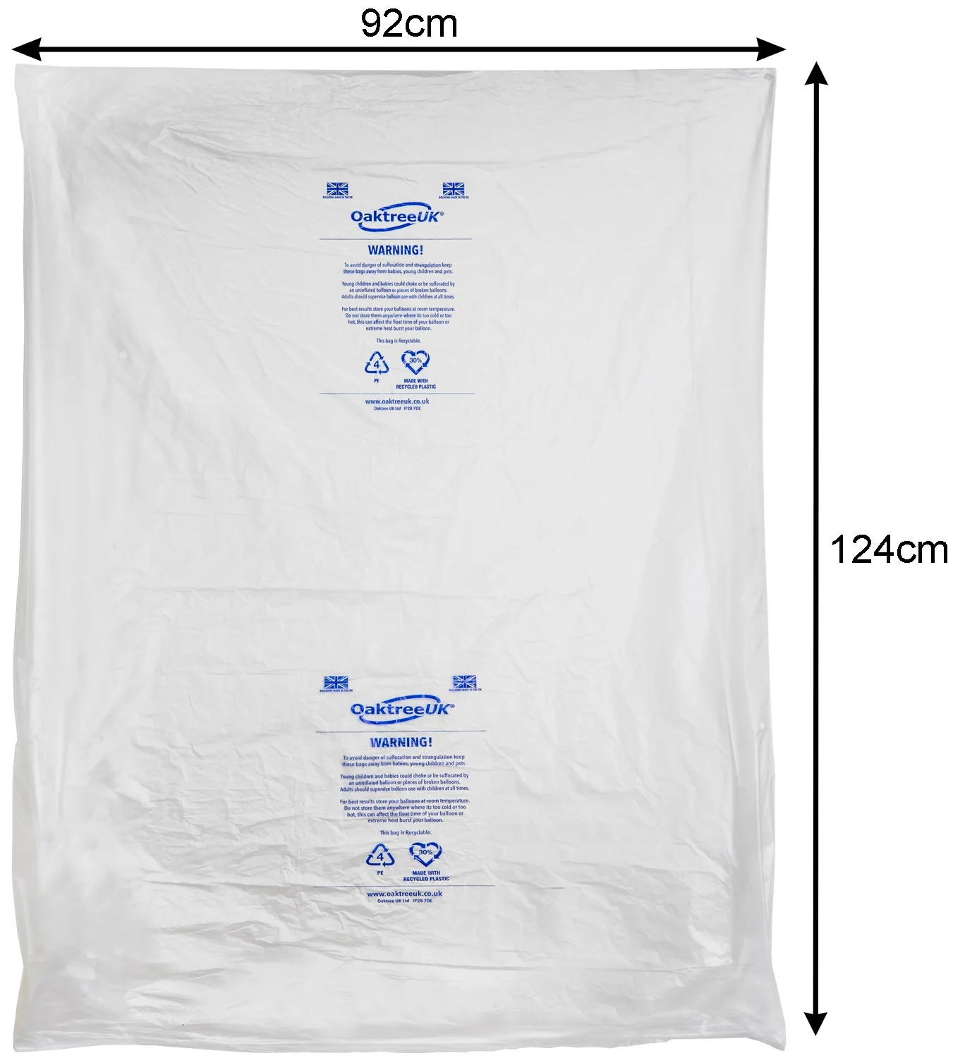 Oaktree Balloon Large Transport Bags 48" x 36" (50 Bags)