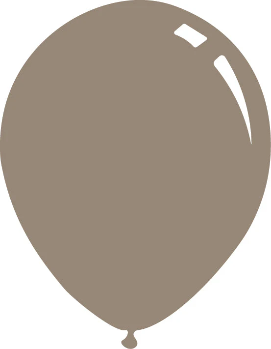 5" Deco Coral Grey (Oyster Grey) Decomex Latex Balloons (100 Per Bag)