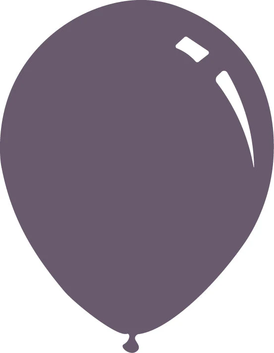 9" Deco Plum Decomex Latex Balloons (100 Per Bag)