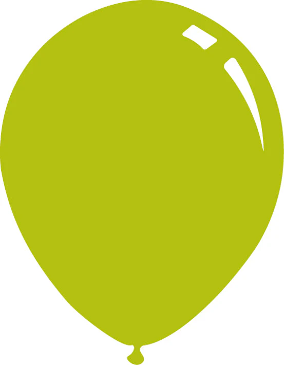 18" Deco Bright Lime Decomex Latex Balloons (25 Per Bag)