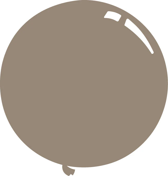 36" Deco Coral Grey (Oyster Grey) Decomex Latex Balloons (5 Per Bag)