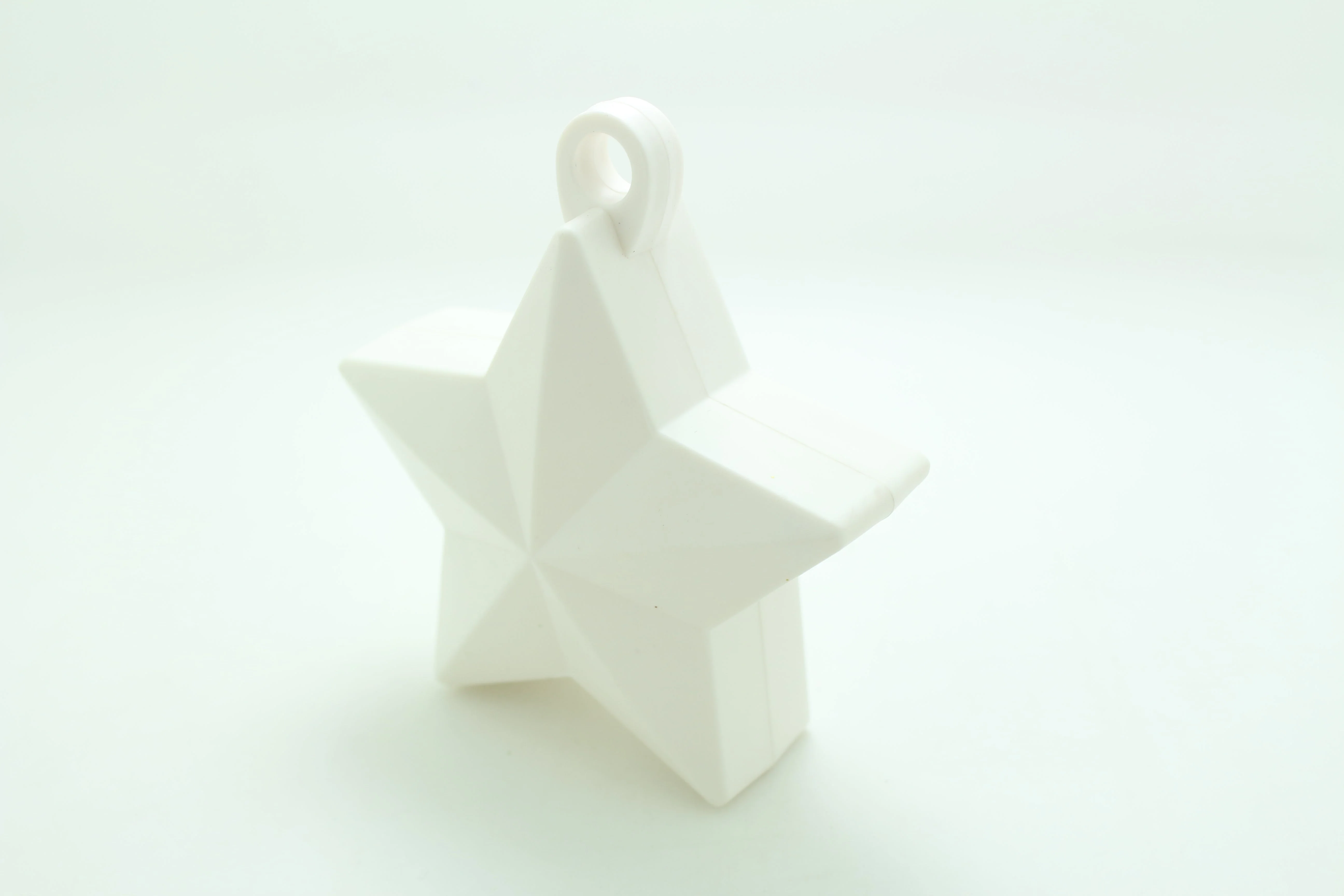 Solid Color Star Balloon Weights White