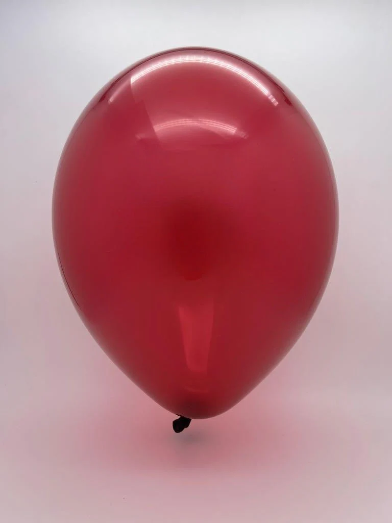24" Crystal/Jewel Burgundy Latex Balloons (3 Per Bag) Brand Tuftex - Image 2