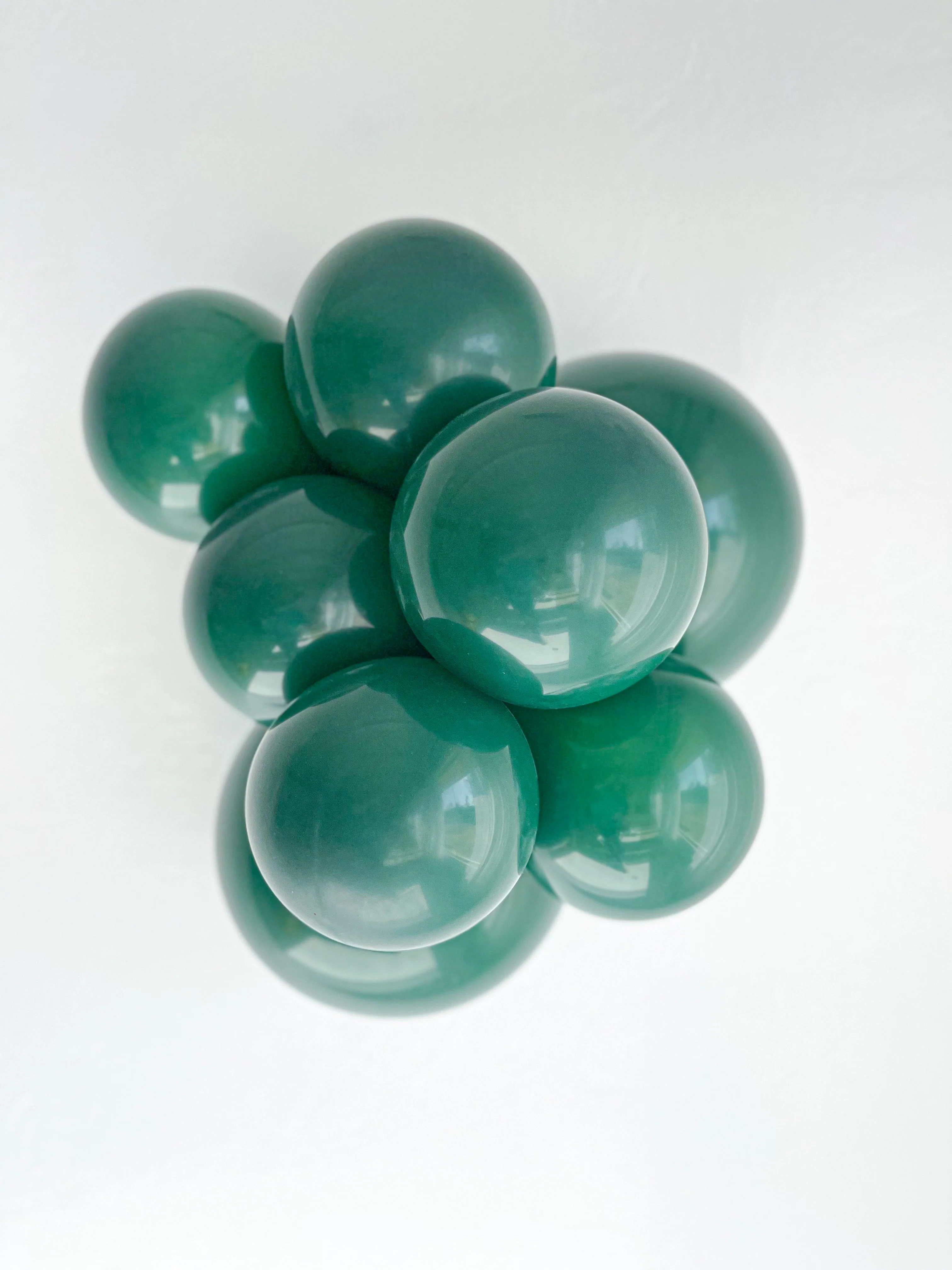 24" Emerald Green Crystal/Jewel Latex Balloons (3 Per Bag) Brand Tuftex - Image 3