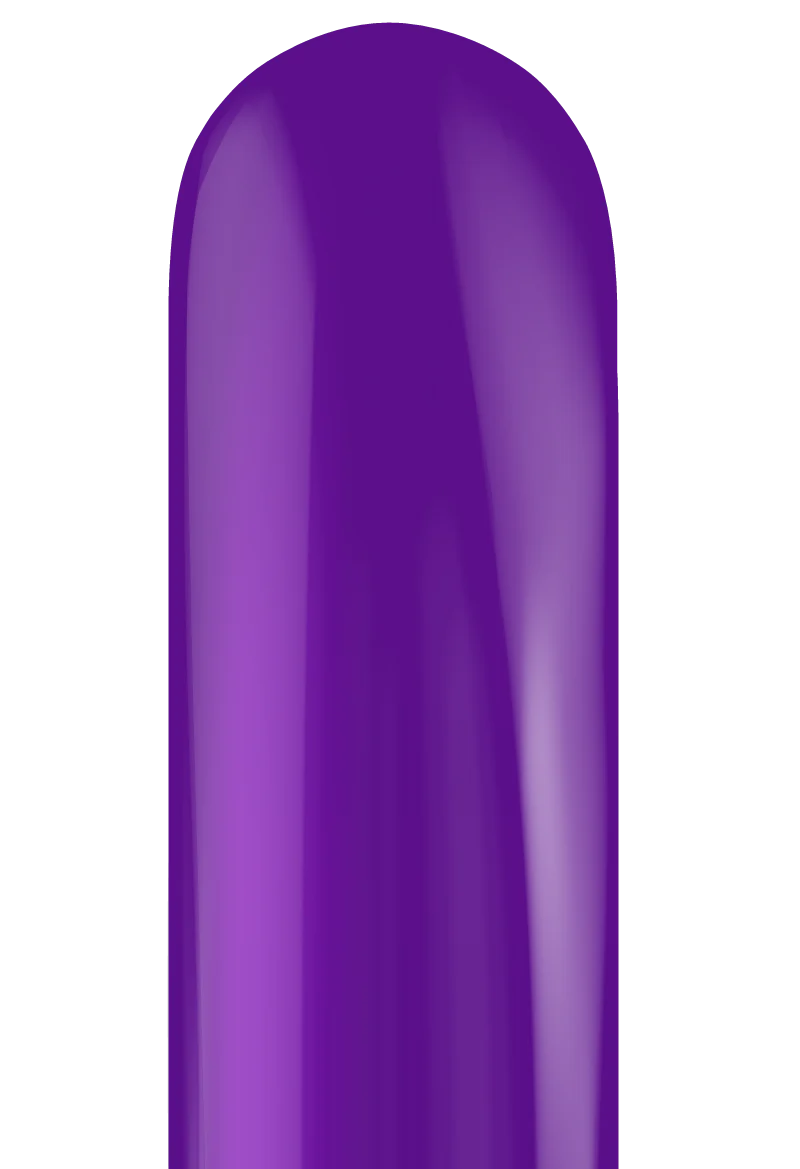 TT-260's Designer Plum Purple Tuftex Brand Twisting Animal Latex Balloons - Image 4