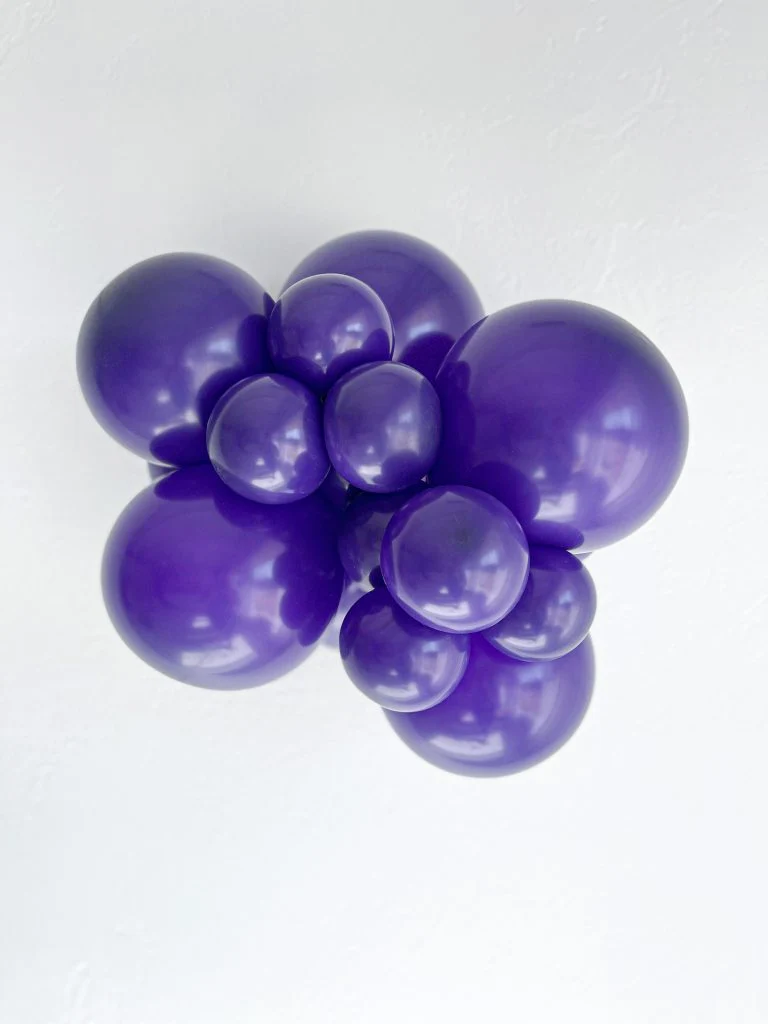 TT-260's Designer Plum Purple Tuftex Brand Twisting Animal Latex Balloons - Image 5