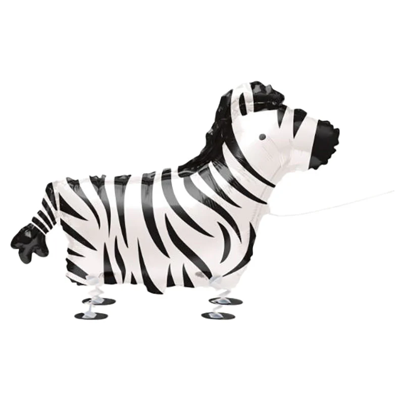 Walking Pet Unique Zebra Foil Balloon